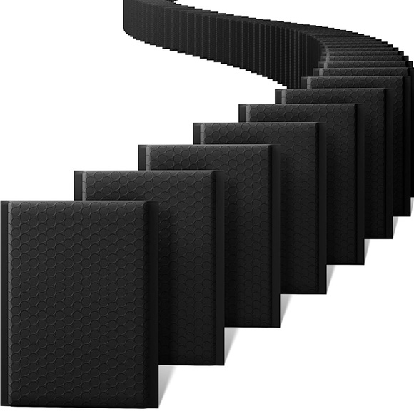 Black Bubble Mailers (25 Pack) 6x9 Padded Waterproof Envelope Shipping Supplies - Picture 1 of 7